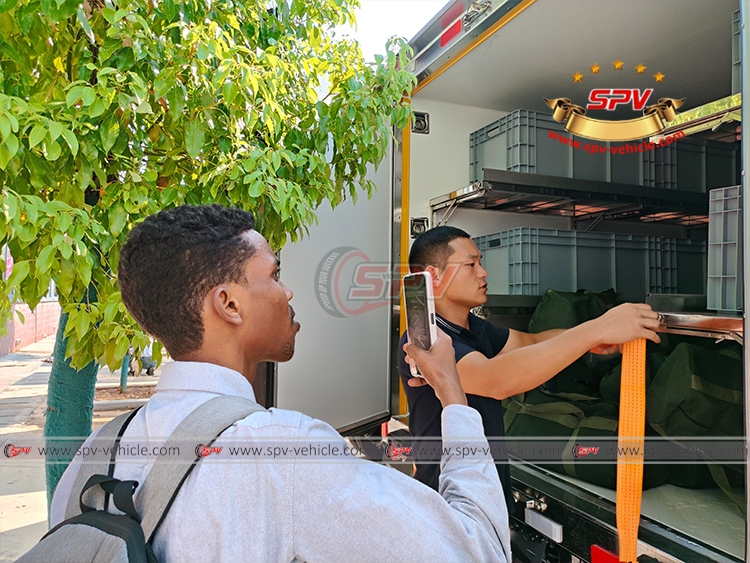Client Visit SPV Factory for Inspection 10 Units of Reefer Van Truck